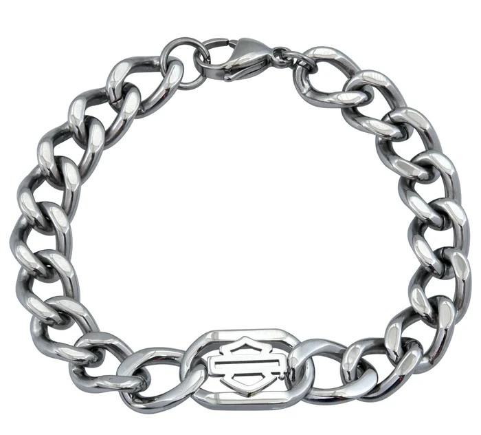Outline B&S Stainless Steel Curblink Bracelet