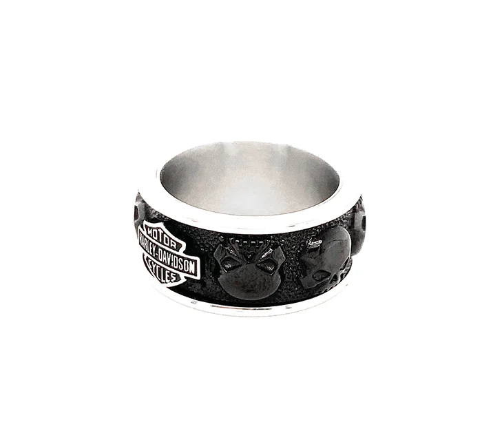 Men's Multi Skull Band Ring