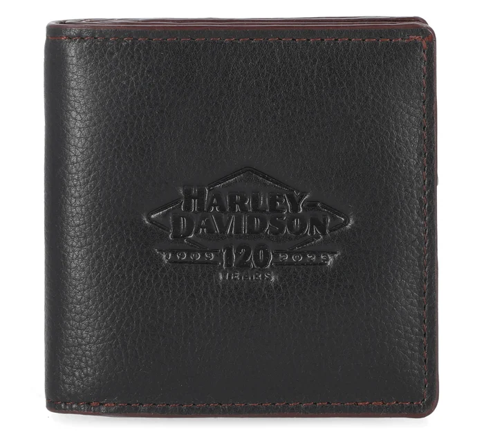 Women's 120th Zip Billfold Pebble Leather Wallet
