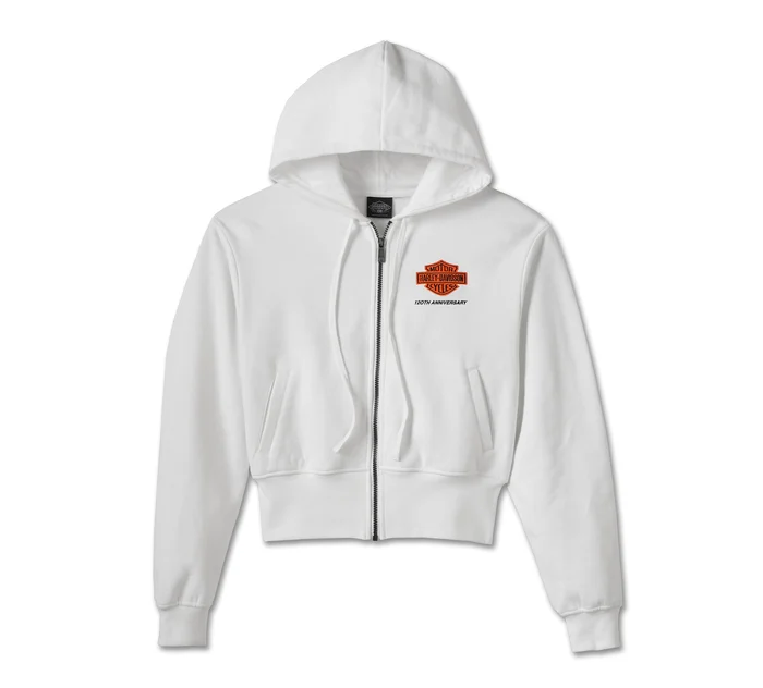 Women's 120th Anniversary Zip Front Hoodie