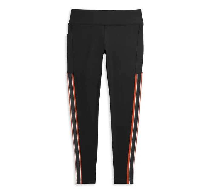 Women's Pocket Striped Knit Legging