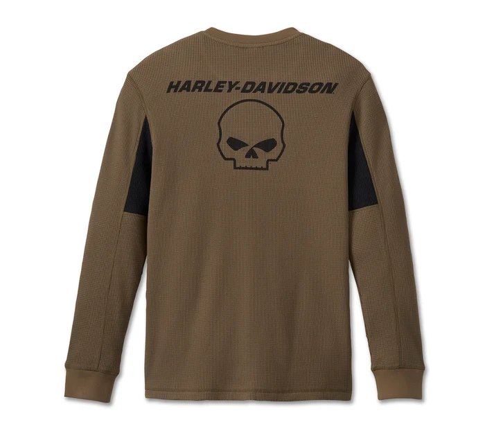 Men's Willie G Skull Thermal Shirt