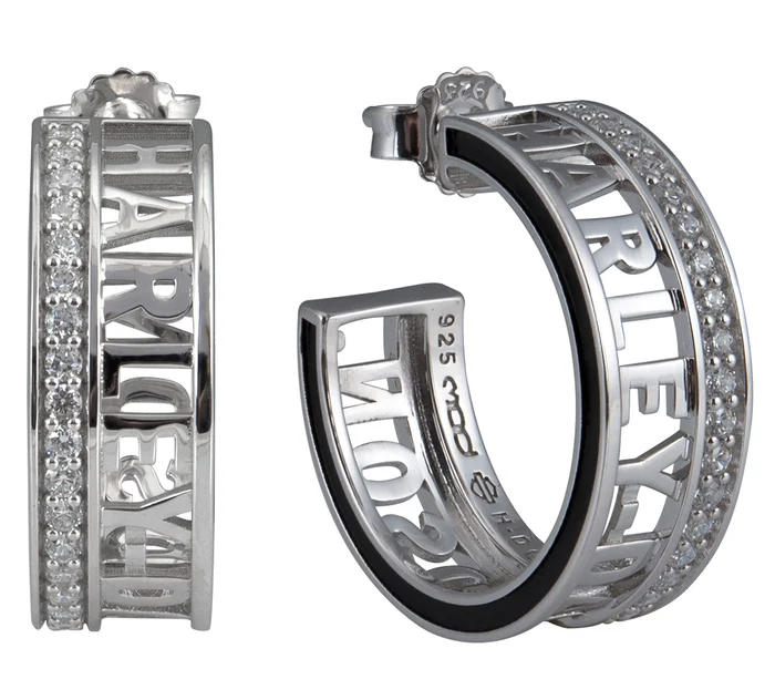 Revolve Sterling Silver Signature Hoop Earrings