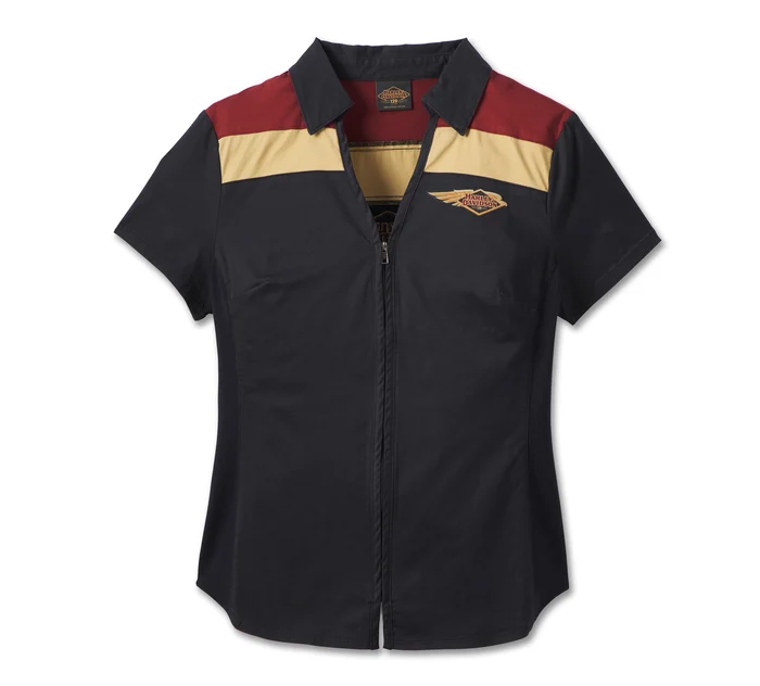 Women's 120th Anniversary Elemental Zip Front Shirt - Colorblocked