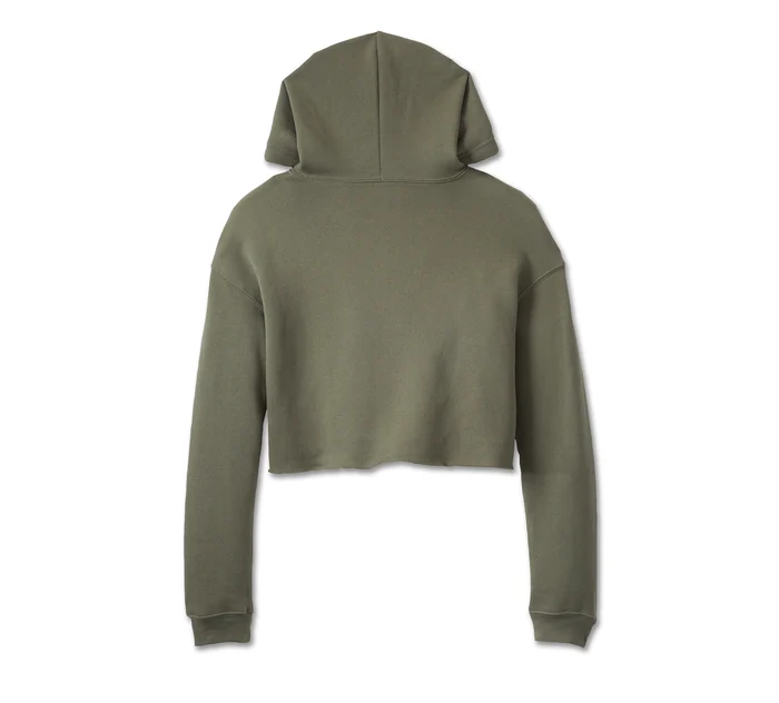Women's Cropped Fleece Hoodie