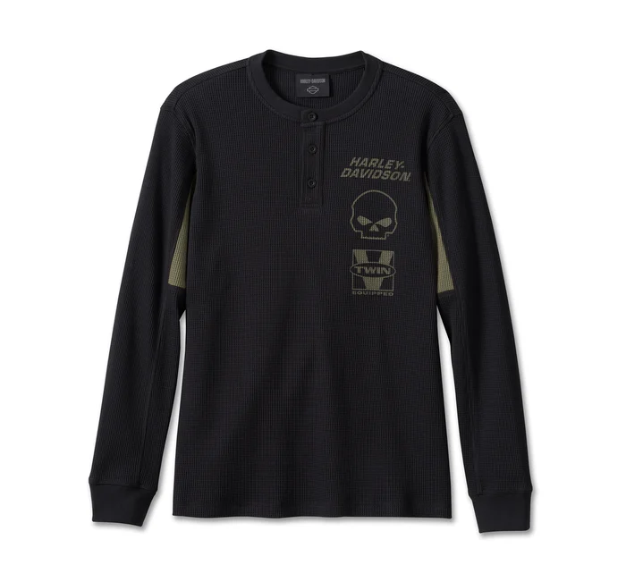 Men's Willie G Skull Thermal Shirt
