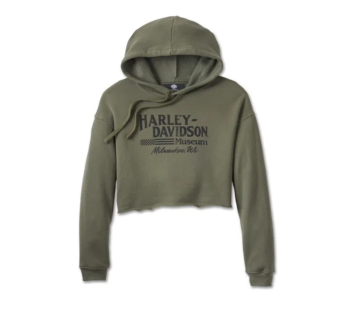 Women's Cropped Fleece Hoodie