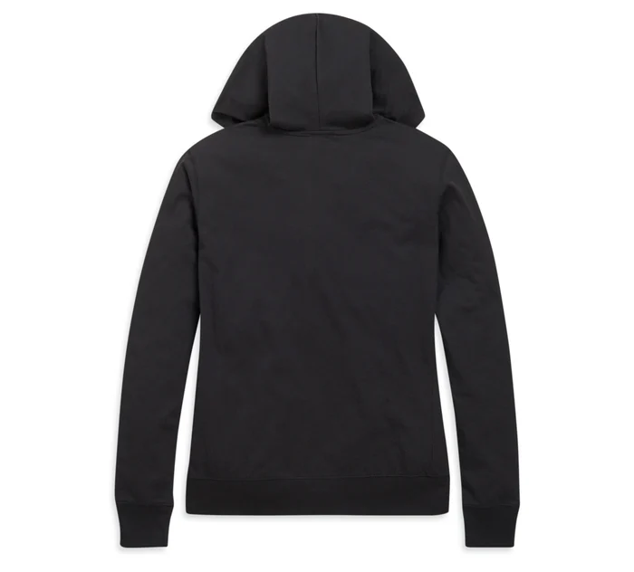 Women's Applique Full Zip Hoodie
