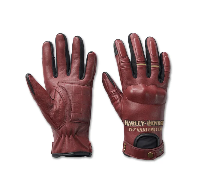 Women's 120th Anniversary Cycle Queen Leather Gloves