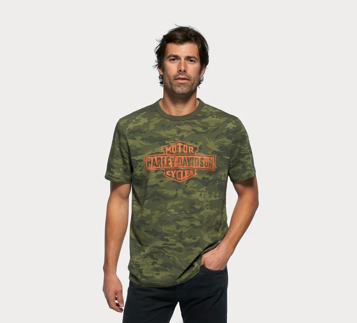 Men's Bar & Shield Camo Tee