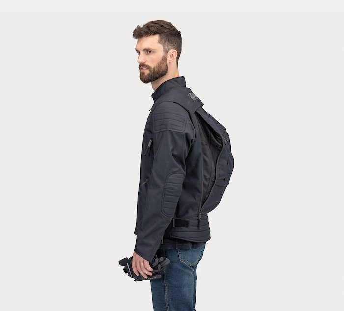 Men's Bagger Mens Textile Riding Jacket with Backpack