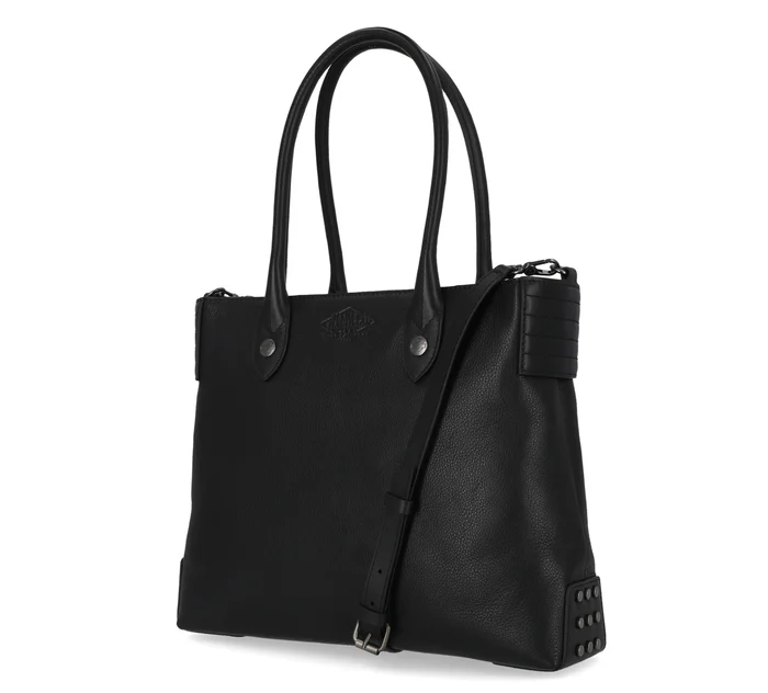 Women's 120th Pebble Leather Tote Bag