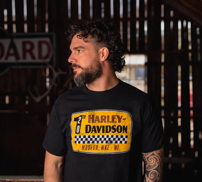 Men's Short Sleeve Checkerboard Tee