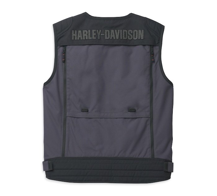 Men's Bagger Textile Riding Vest with Backpack