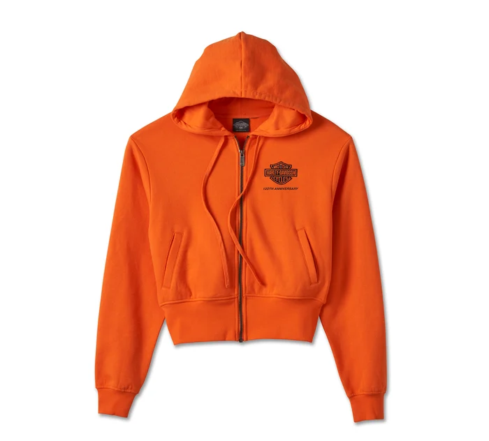 Women's 120th Anniversary Zip Front Hoodie