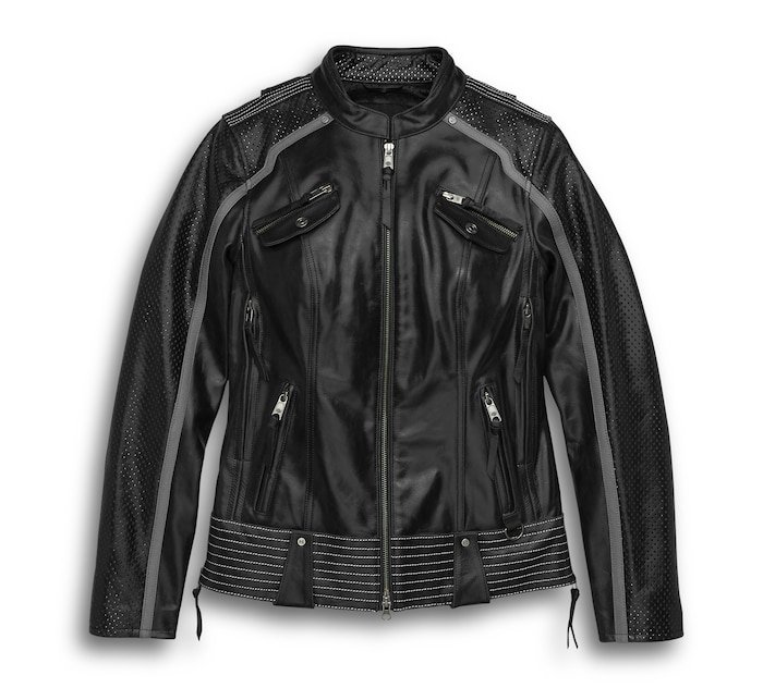 Women's Hairpin Leather Jacket