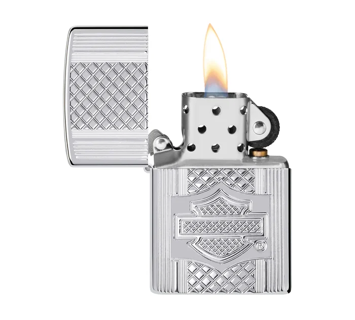 Harley-Davidson Deep Carve Windproof Lighter Set