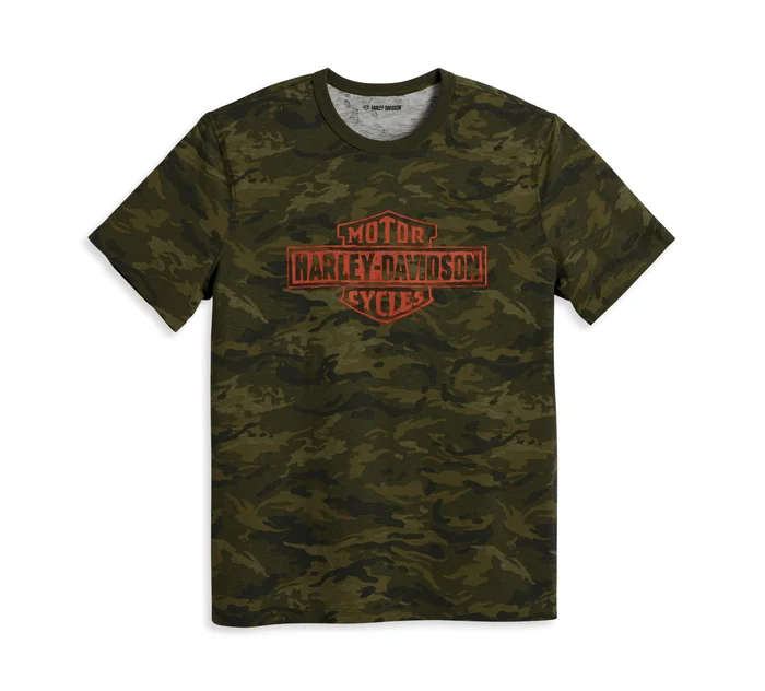 Men's Bar & Shield Camo Tee