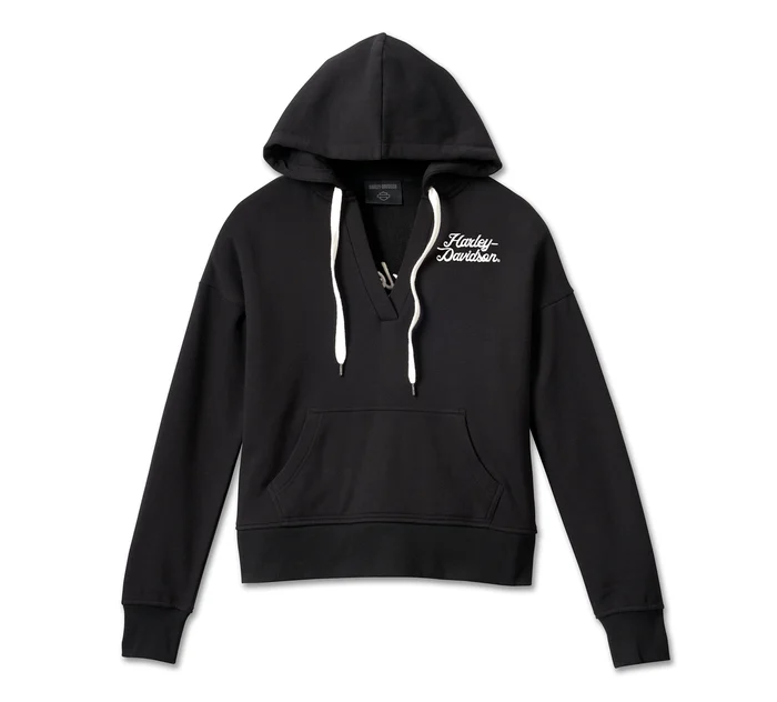 Women's Valley Rumblers V-Neck Pullover Hoodie - Light Mahogany Heather