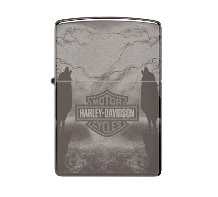 Harley-Davidson Wings Laser Engrave Windproof Lighter