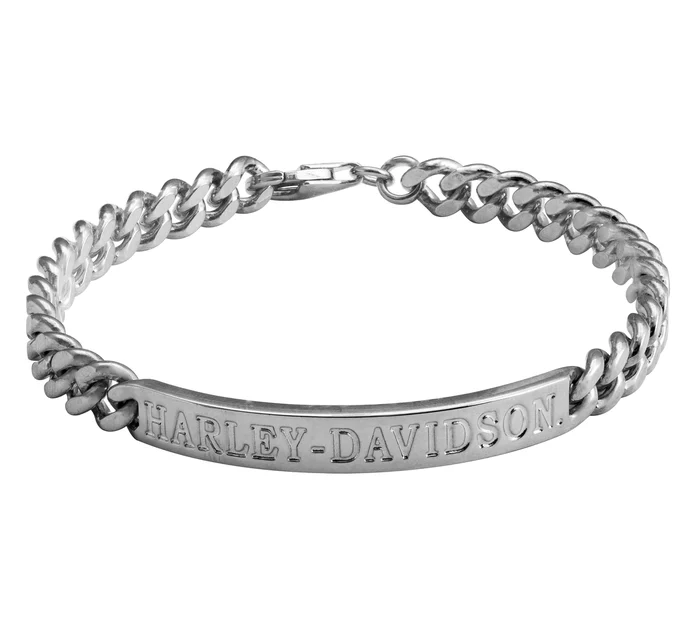 Women's Harley-Davidson Bar Curb Link ID Bracelet