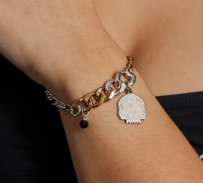 Women's Multi-chain Contrast Willie G Charm Bracelet