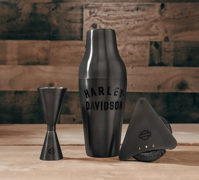 Matte Black Cocktail Shaker Set