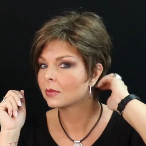 Popular Brown Black Short Wig