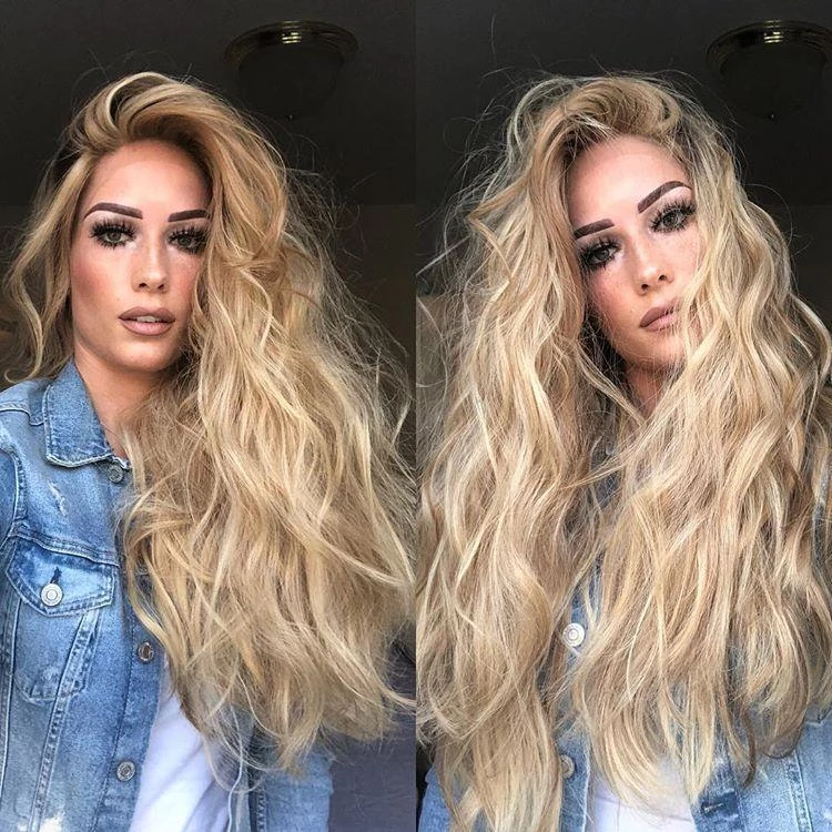 Light Brown Wave And Long Wig