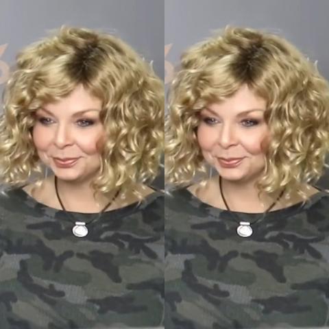 2021 Coco Gold Bob Wool Roll Wig