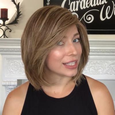 Romantic Fashion Honey Tea Brown Bob Wig