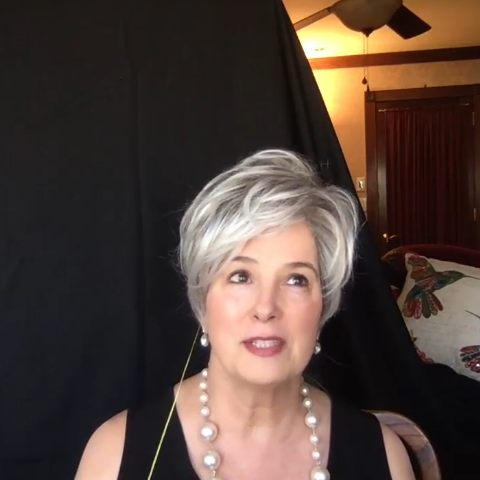 White Gray Short Wig