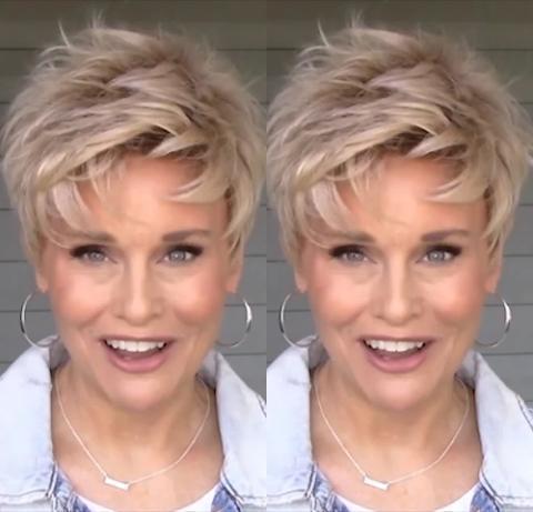 Casual Gold Tea Short Wig