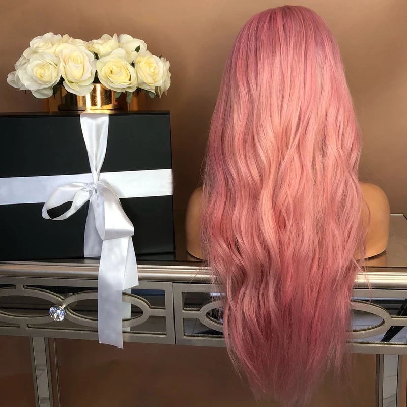 Pink Wavy Long