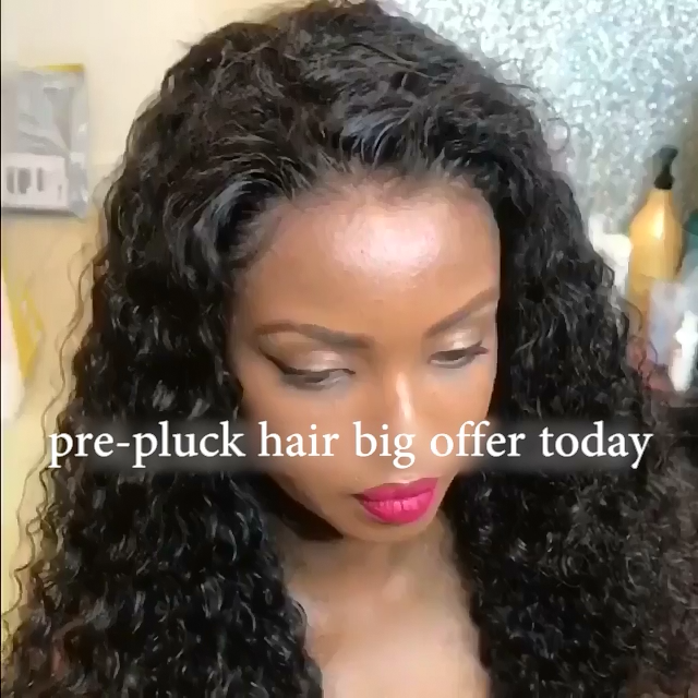 Prepluck Shining Curly Hair-140%(Extra Thick As In Video)