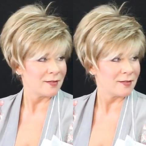 Fashion Linen Gold Short Wig