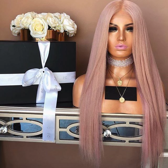Light Pink Long Straight