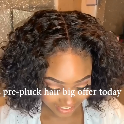 Prepluck Black Bob-140%(Extra Thick As In Video)
