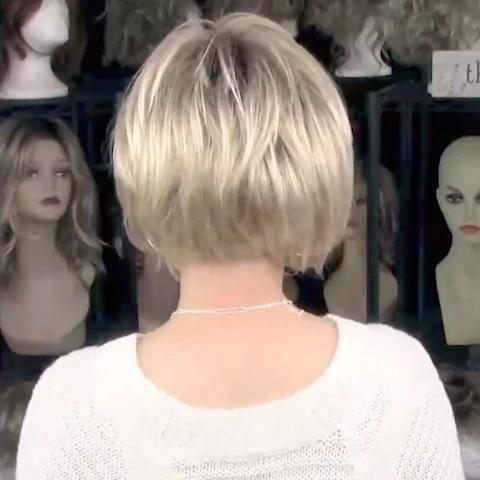 2021 Soft White Gold Bob Wig