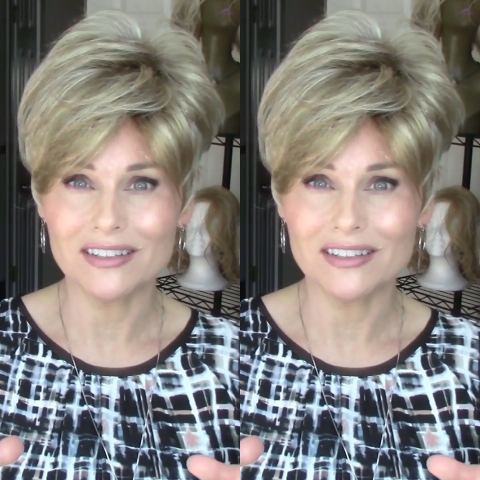 Sweet Romantic Gold Brown Short Wig