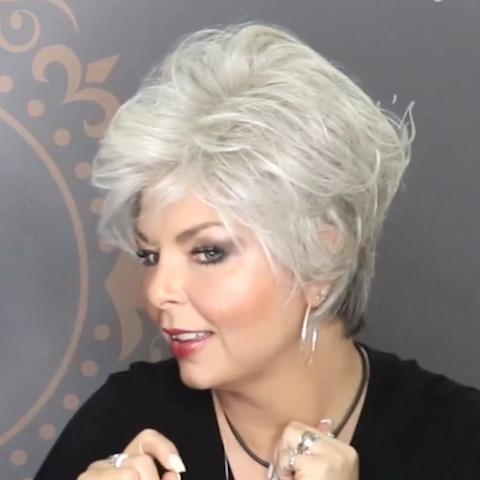 2021 Sweet White Short Wig