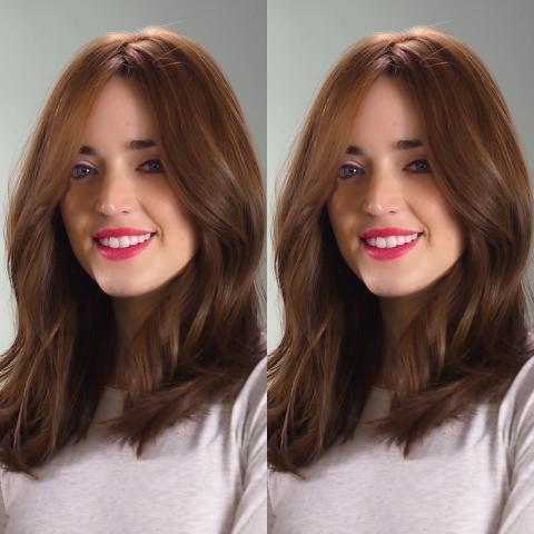 Temperament Light Brown Shoulder Wavy Wig