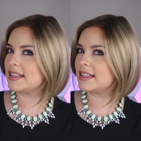 Temperament Gradient Gold Bob Wig