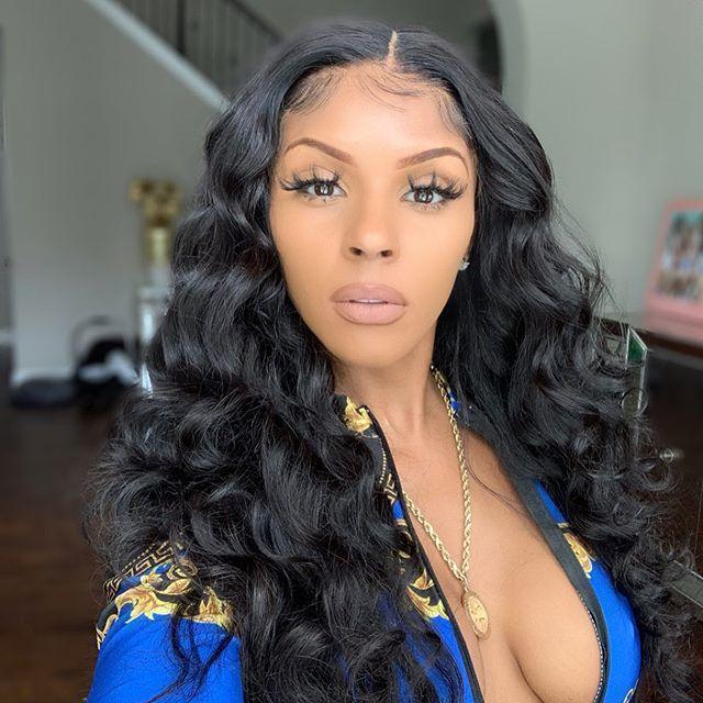 Dull Black Wave Hair-140%(Extra Thick As In Video)