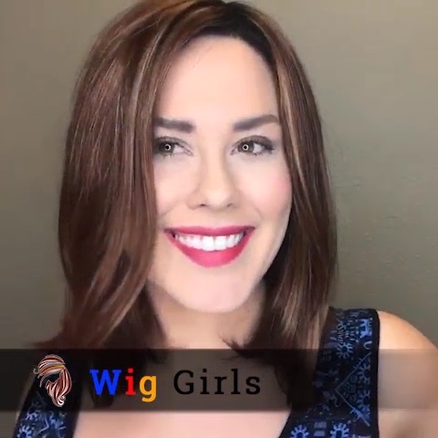 Romantic Love Brown Shoulder Wig