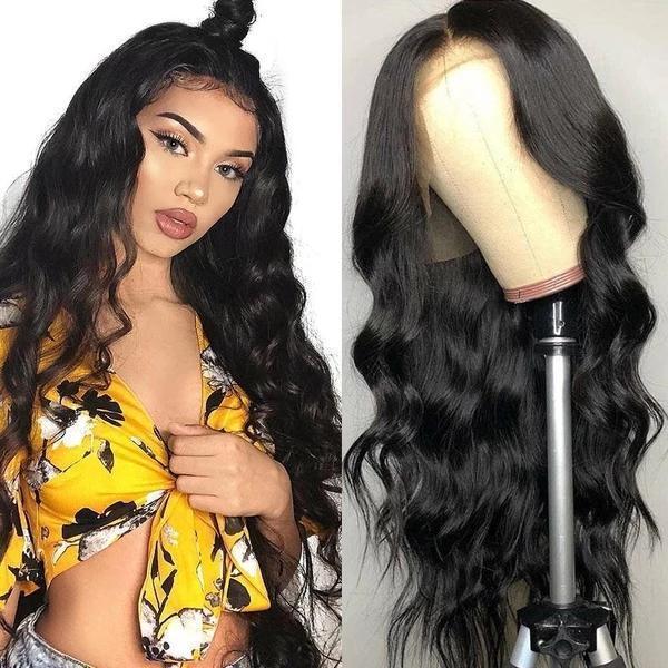 Pitch-Black Wave Hhair-140%(Extra Thick As In Video)