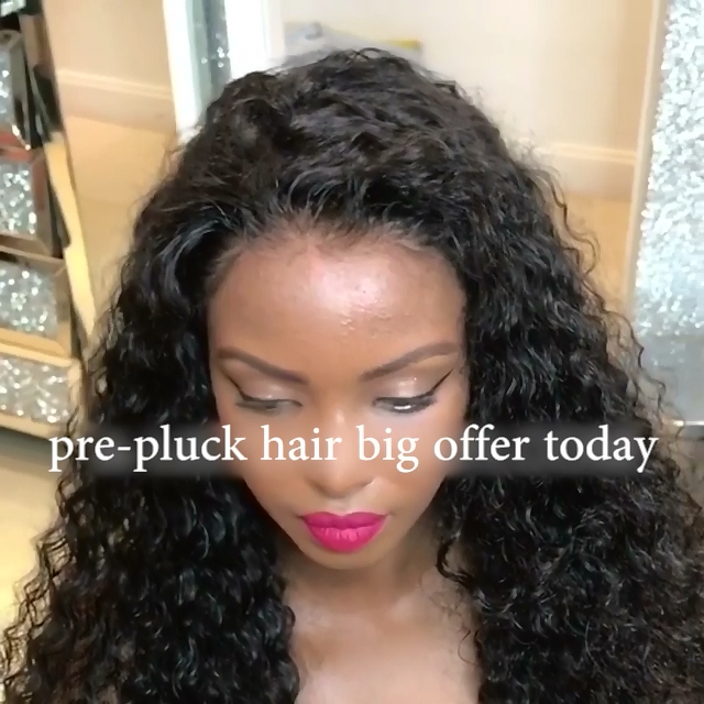 Prepluck Shining Curly Hair-140%(Extra Thick As In Video)