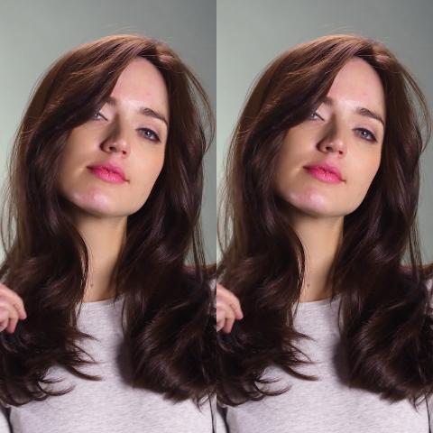 Temperament Light Brown Medium Long Wavy Wig