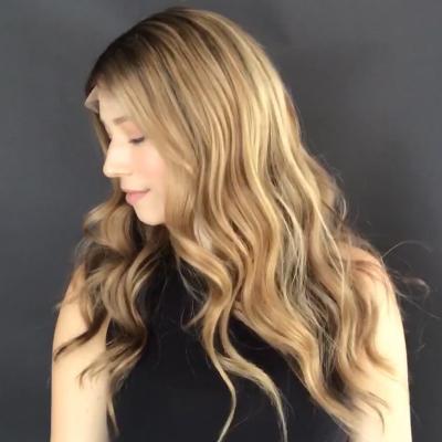 Super Fashion Honey Brown Long Wave Wig