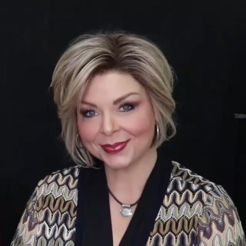 Fashion Gorgeous Gold Bob Wig(Hair Root Black)